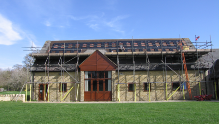 Installing solar panels on Kirtlington Village Hall