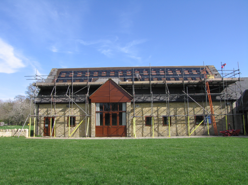 Installing solar panels on Kirtlington Village Hall