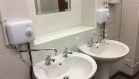 Installing water heaters at Kirtlington Village Hall