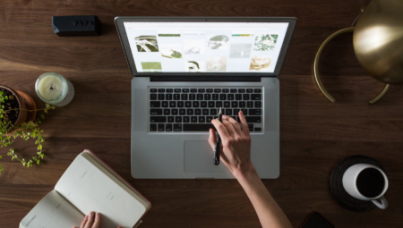 Person working at computer