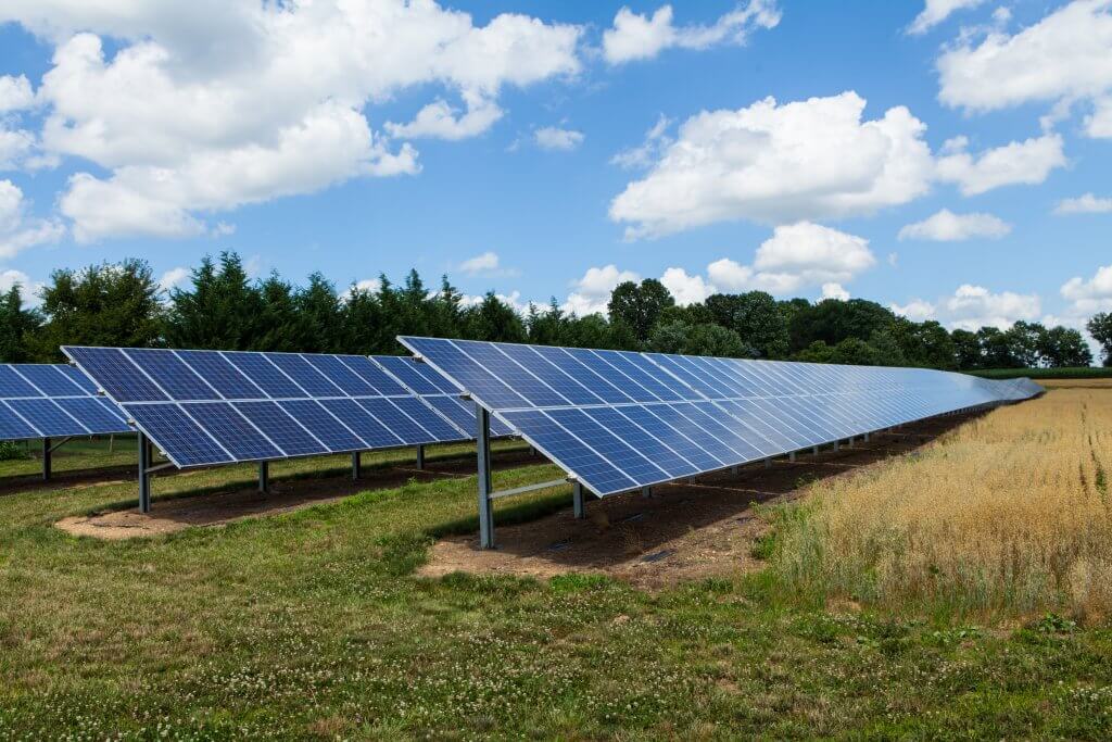 Stock image of solar park