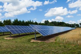 Stock photo of solar park