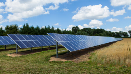 Stock photo of solar park
