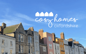 Cosy Homes Oxfordshire badge, houses