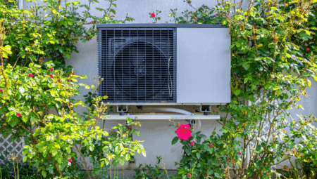 heat pump with flower