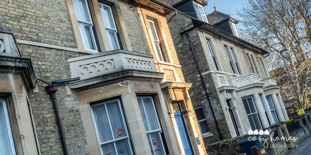 Oxfordshire row of Victorian houses