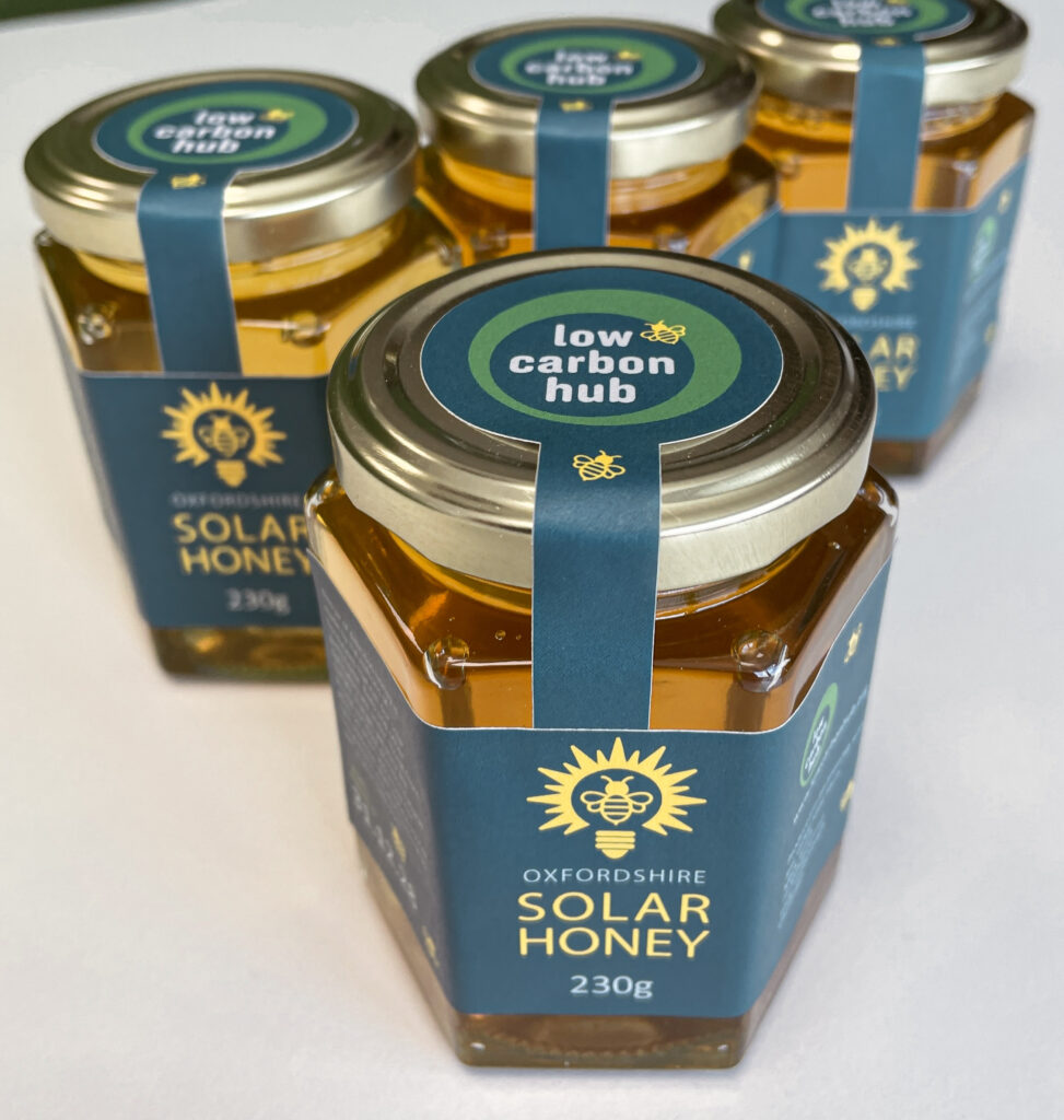Solar honey jars from Ray Valley Solar Park