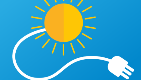 Plug-in-sun solar graphic