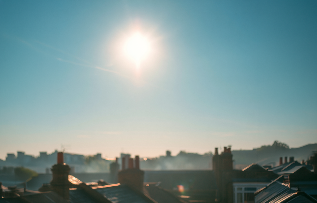 Summer rooftops sun heatwave