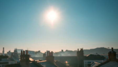 Summer rooftops sun heatwave